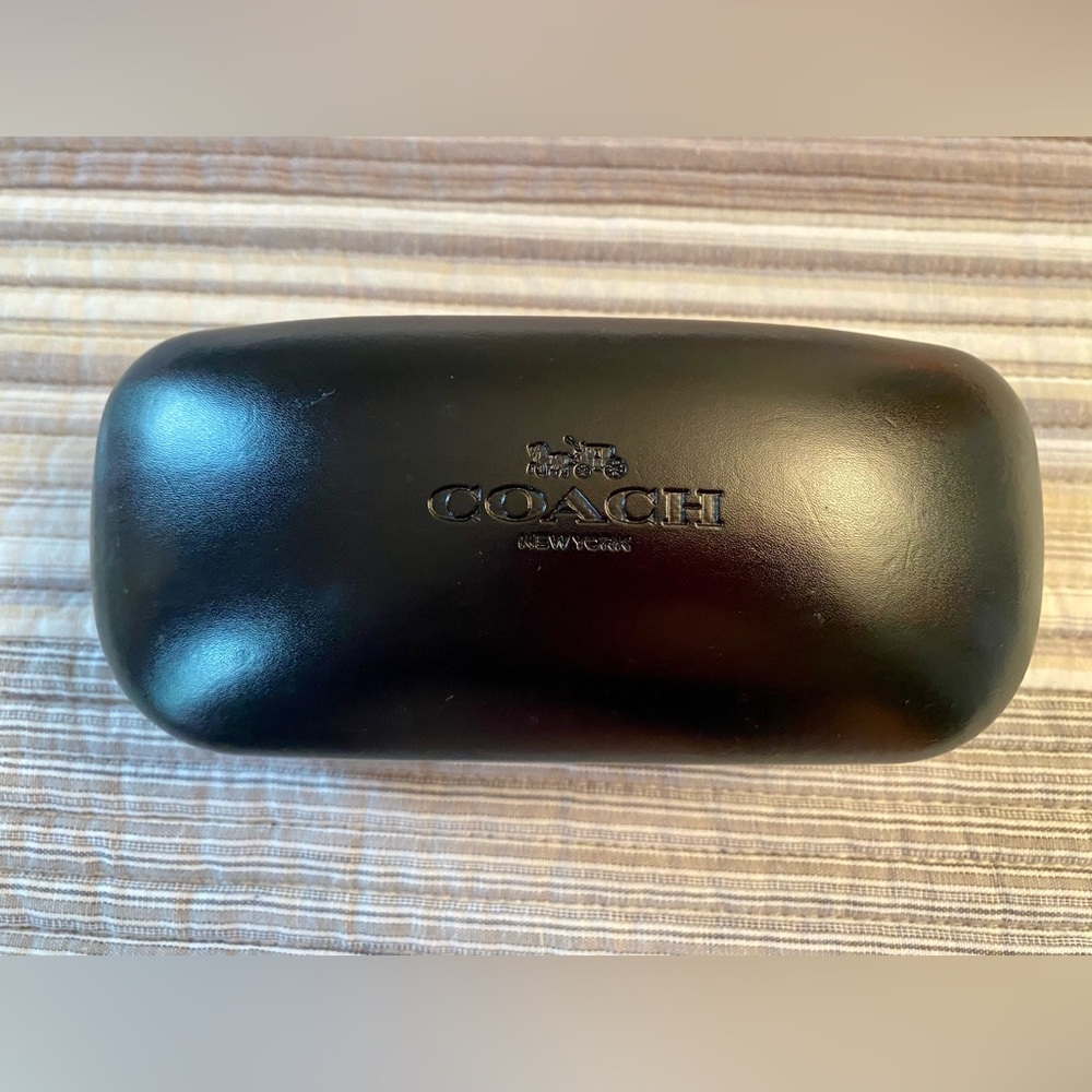 COACH SUNGLASSES CASE BLACK Eyeglass Hard Protective Case